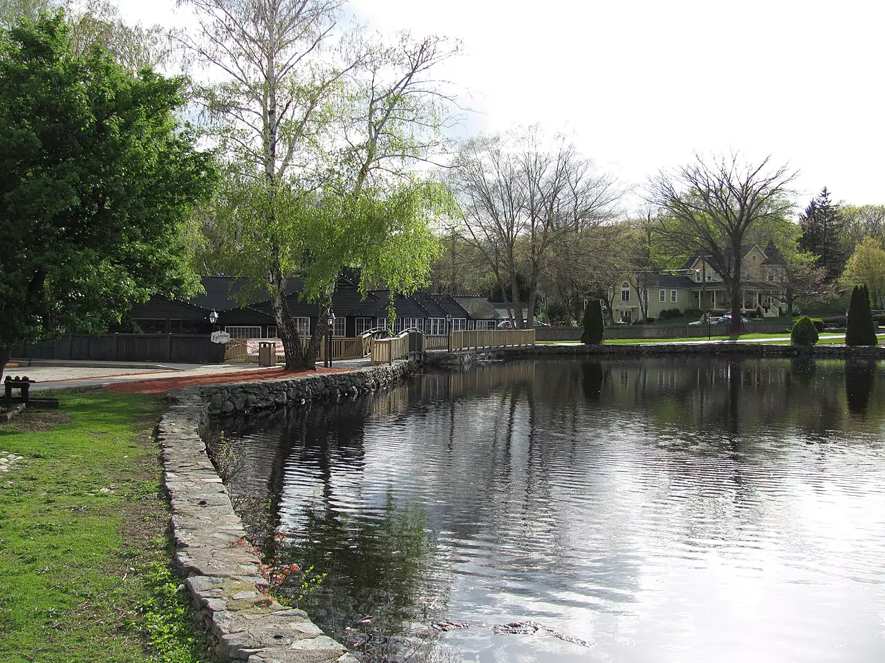 Old Grist Mill Pond In Seekonk Ma